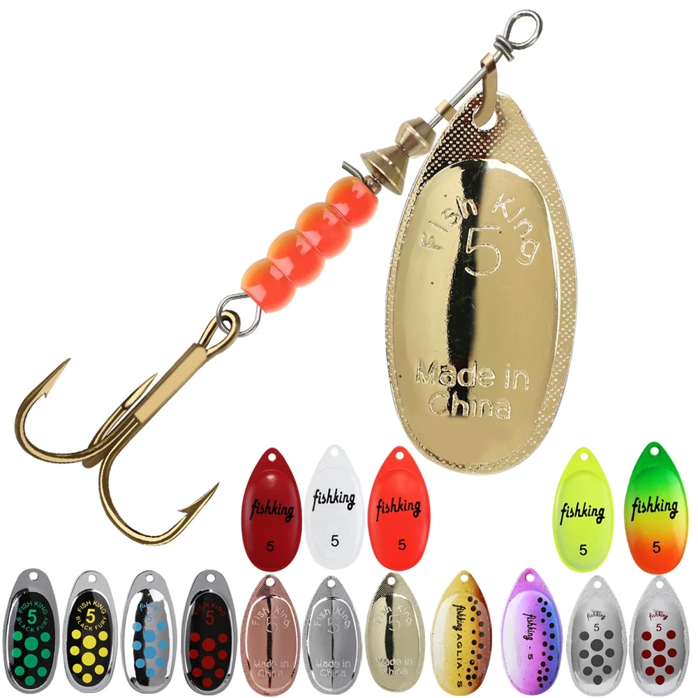 Fishing Lure Swimbait - Señuelo giratorio con cuchara de Metal,