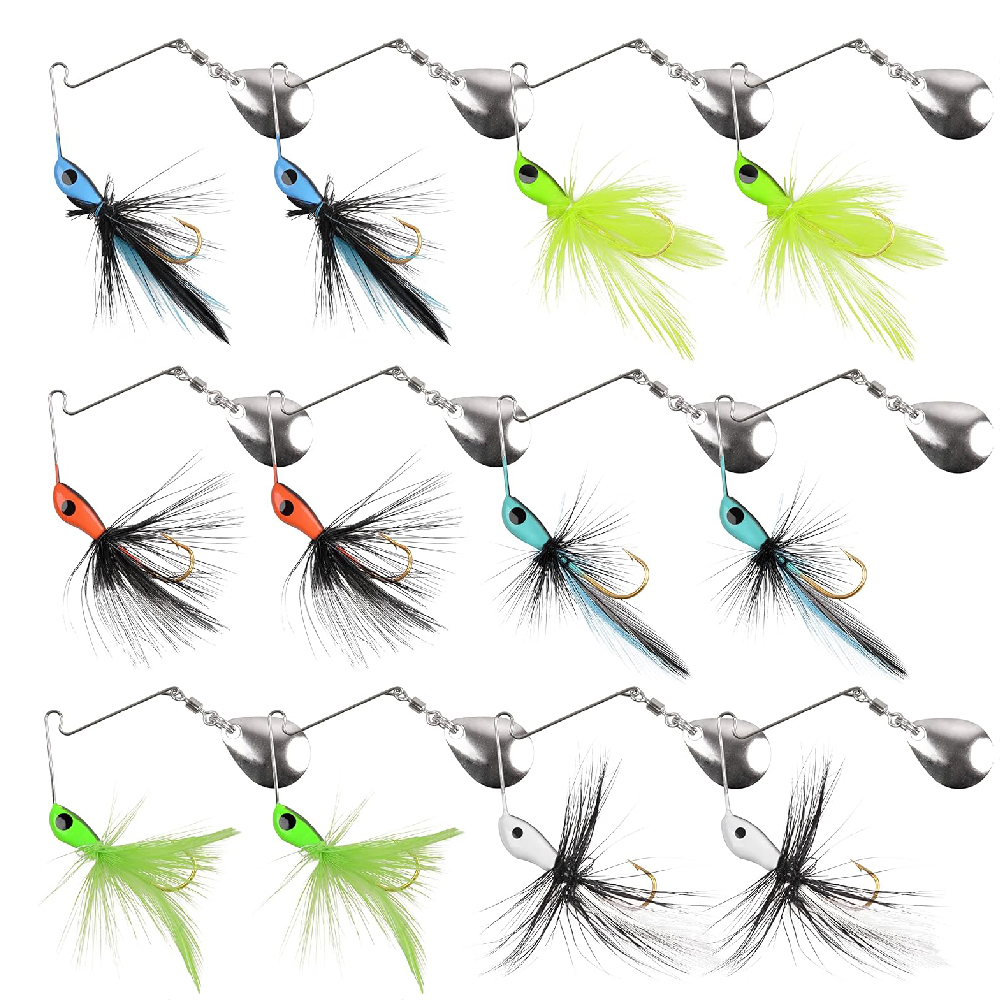 Fishing Lure Spinnerbait - 6 uds/12 Uds cebo giratorio señuelo