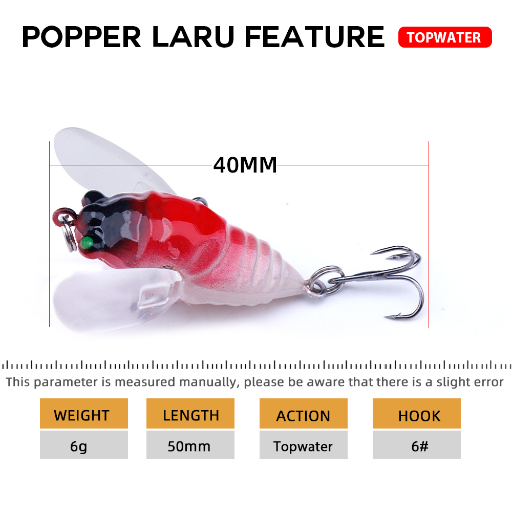 Agoie-señuelo Popper Topwater  - Fishing Lure Swimbait reseña y precio