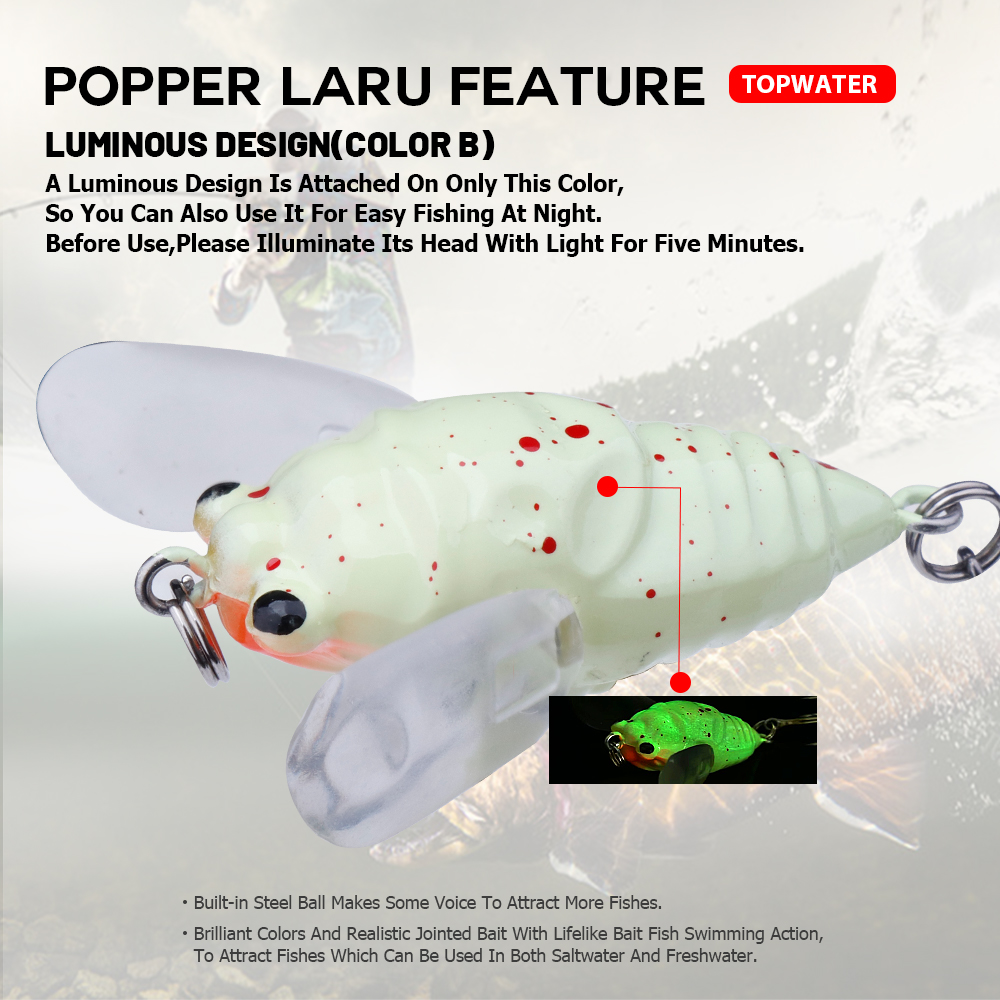 Agoie-señuelo Popper Topwater  - Fishing Lure Swimbait reseña y precio