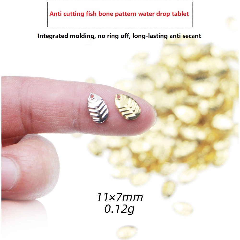50 unids/lote DIY Spinner de p - Fishing Lure Spinner reseña y precio