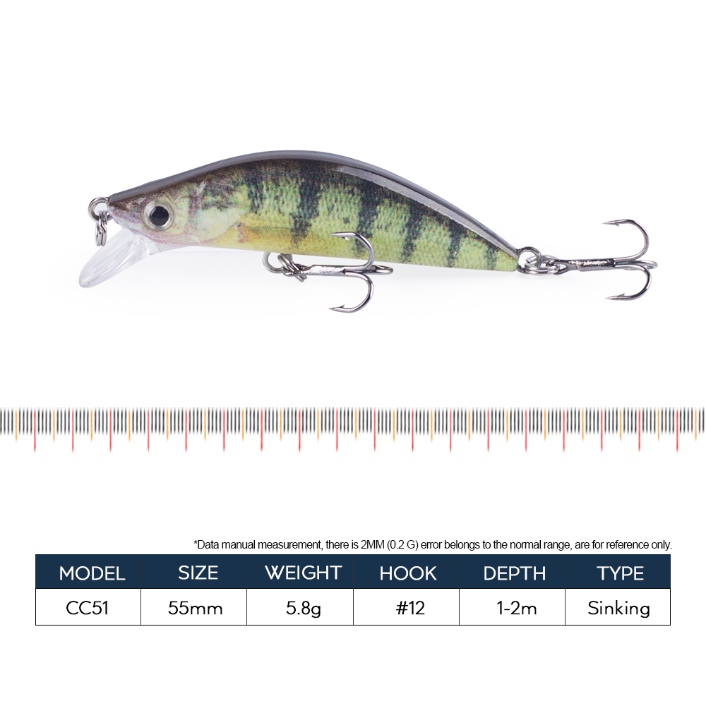 Hanlin Mini Minnow 55mm 5,8g S - Fishing Lure Swimbait reseña y precio